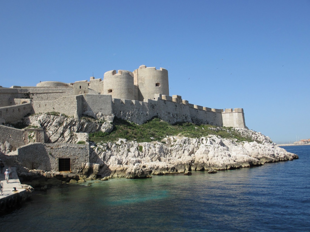 Крепость в городе Марсель, Франция