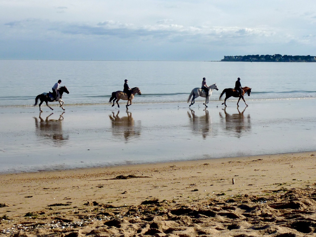 Конная прогулка на курорте Ла Боль, Франция