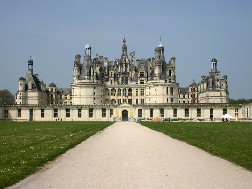 Magnificent castle in the Loire, France