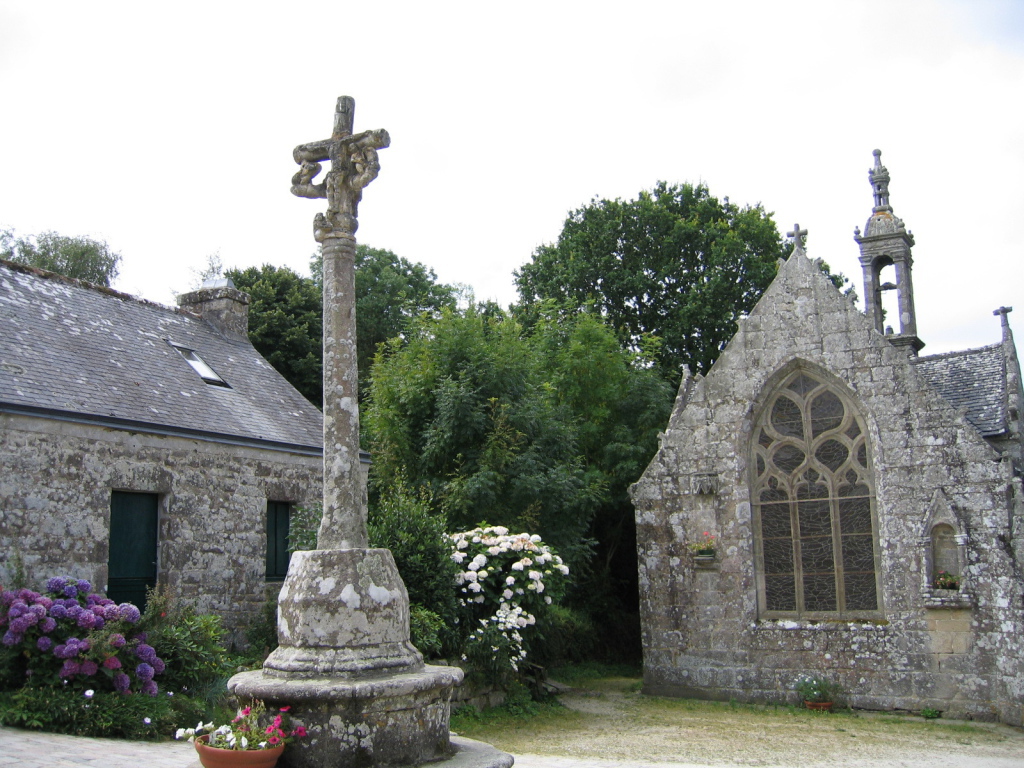 Старинная церковь в Бретань, Франция