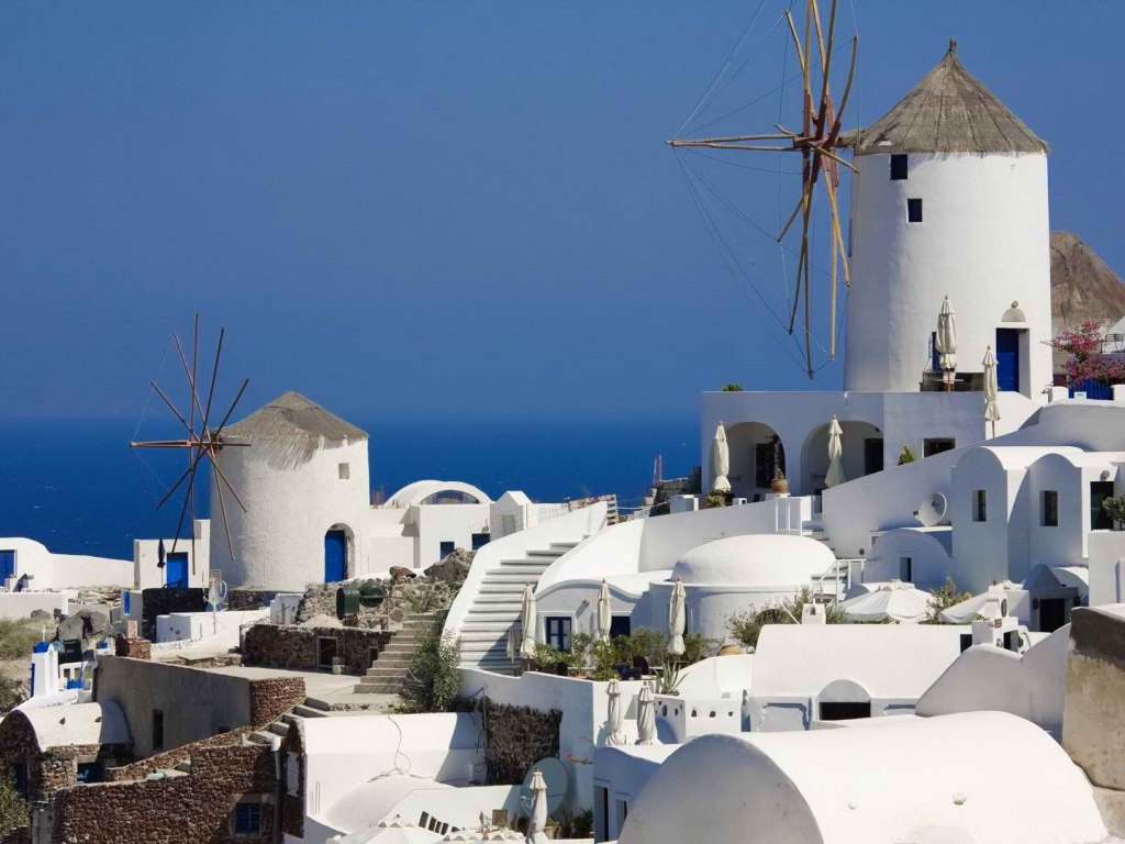 Санторини в Греции