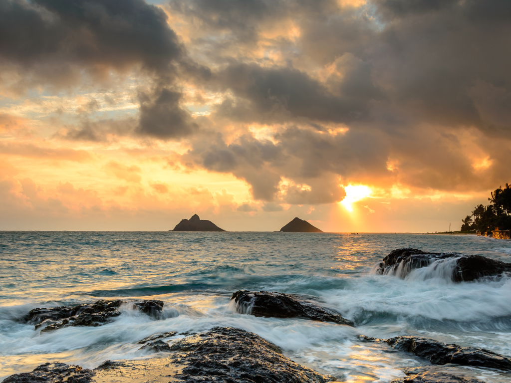 Рассвет в Каилуа-Кона, Гавайи