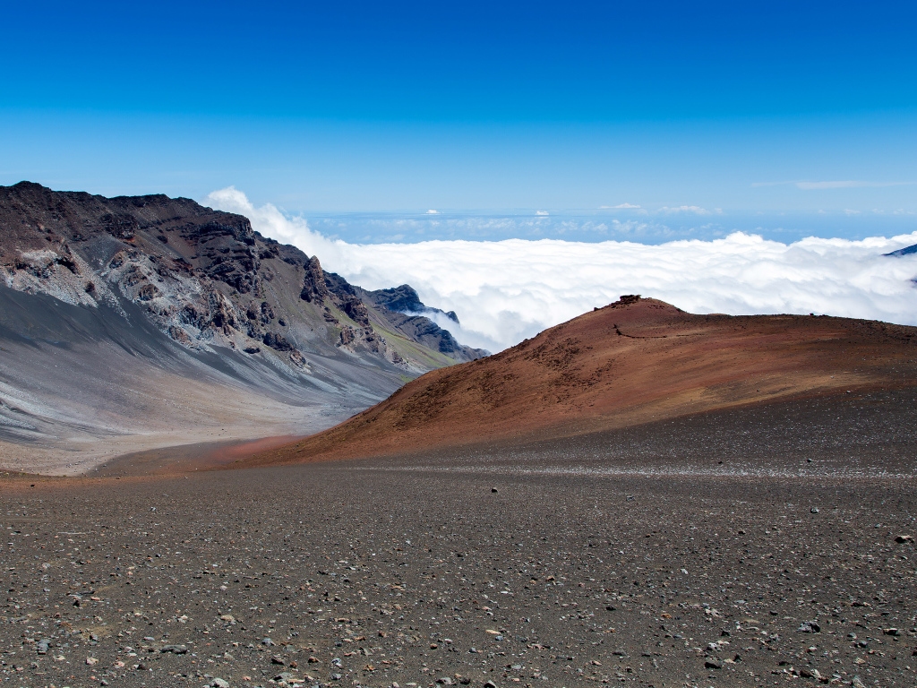 Вулкан Халеакала на гавайском острове Мауи