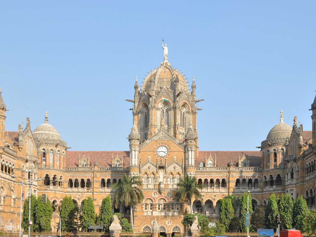 Железнодорожная станция в Мумбай