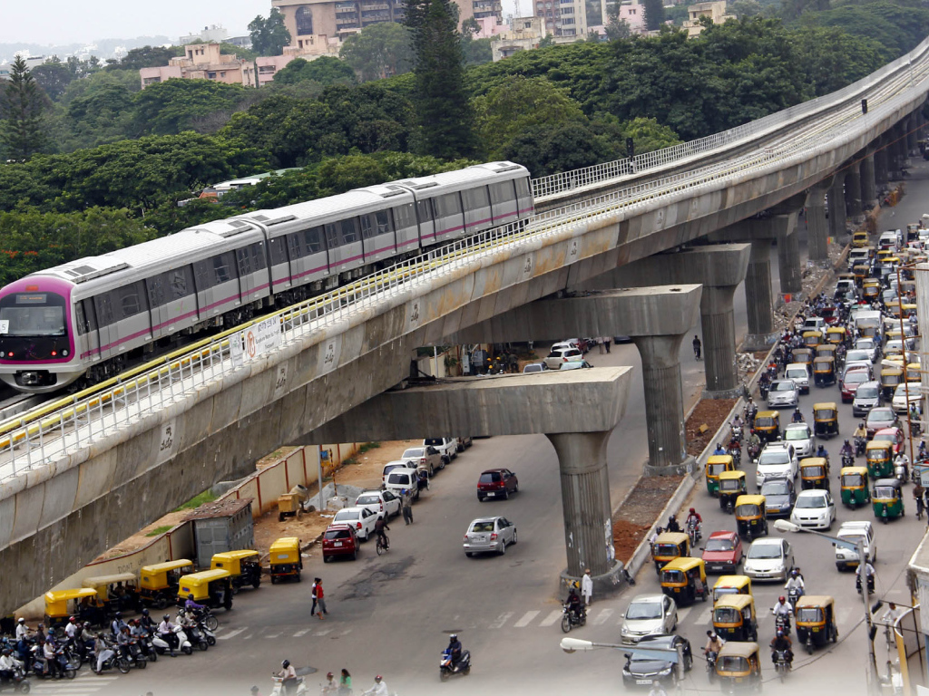 Транспортное движение в Бангалоре