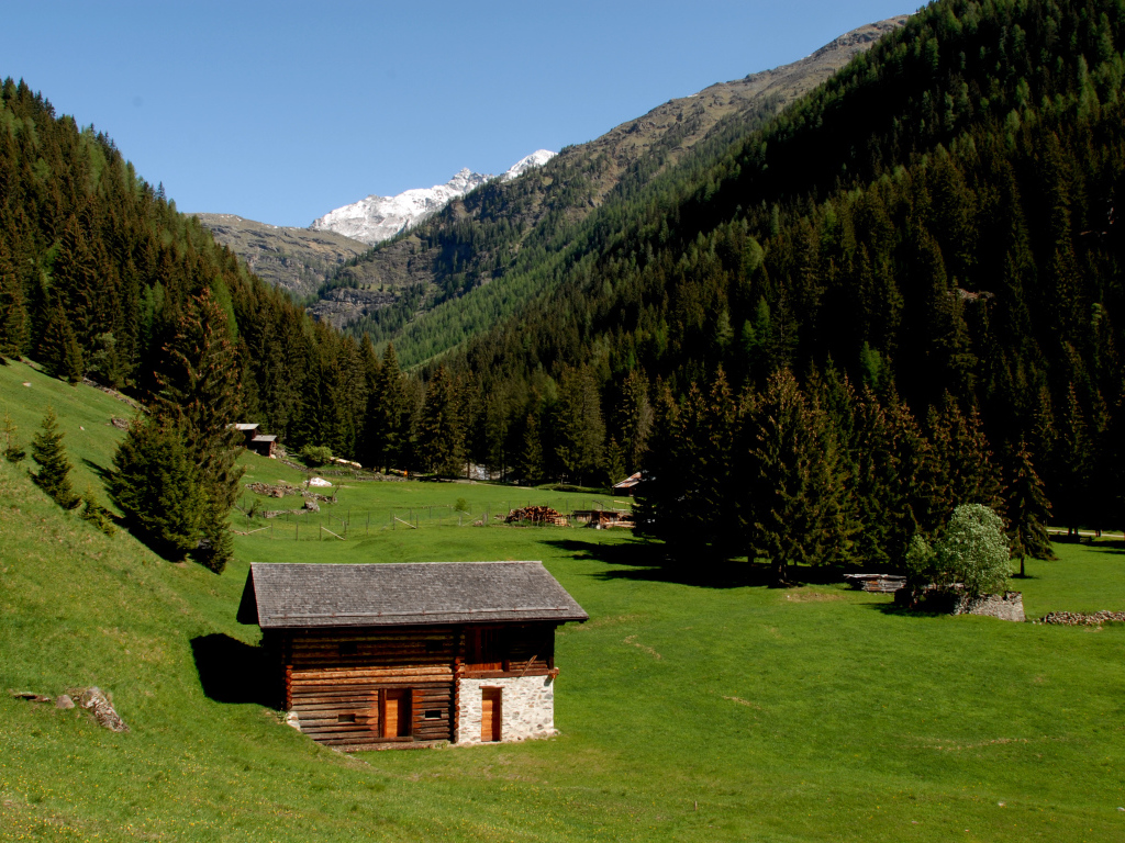 Альпы на горнолыжном курорте Валь ди Соль, Италия