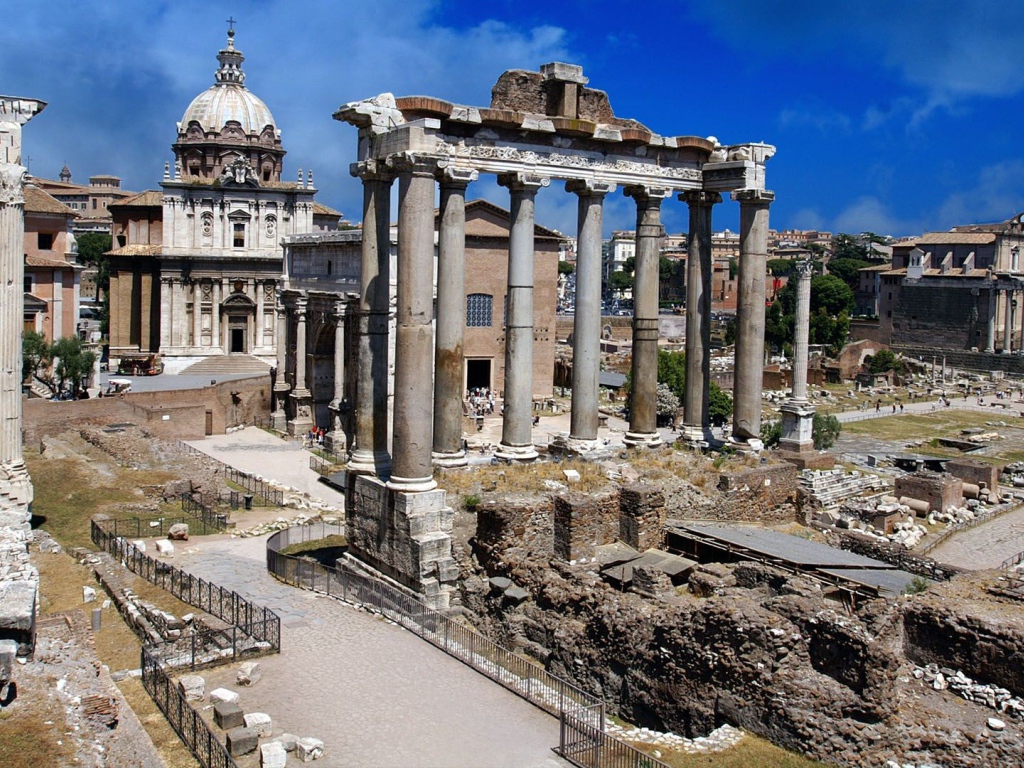 Старинные развалины в Риме