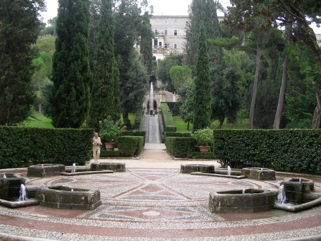 Парк в Тиволи, Италия