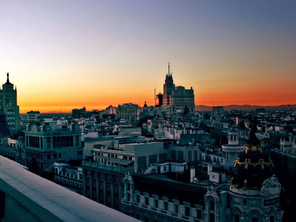 Закат в Мадриде