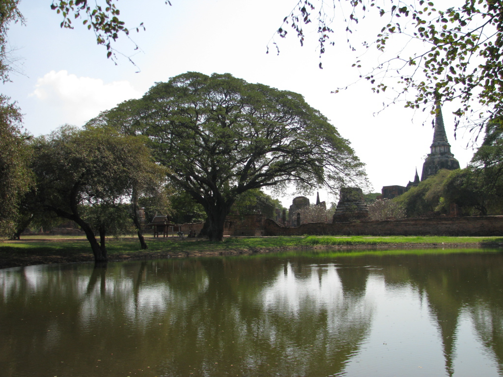 Пруд на курорте Аютайя, Таиланд