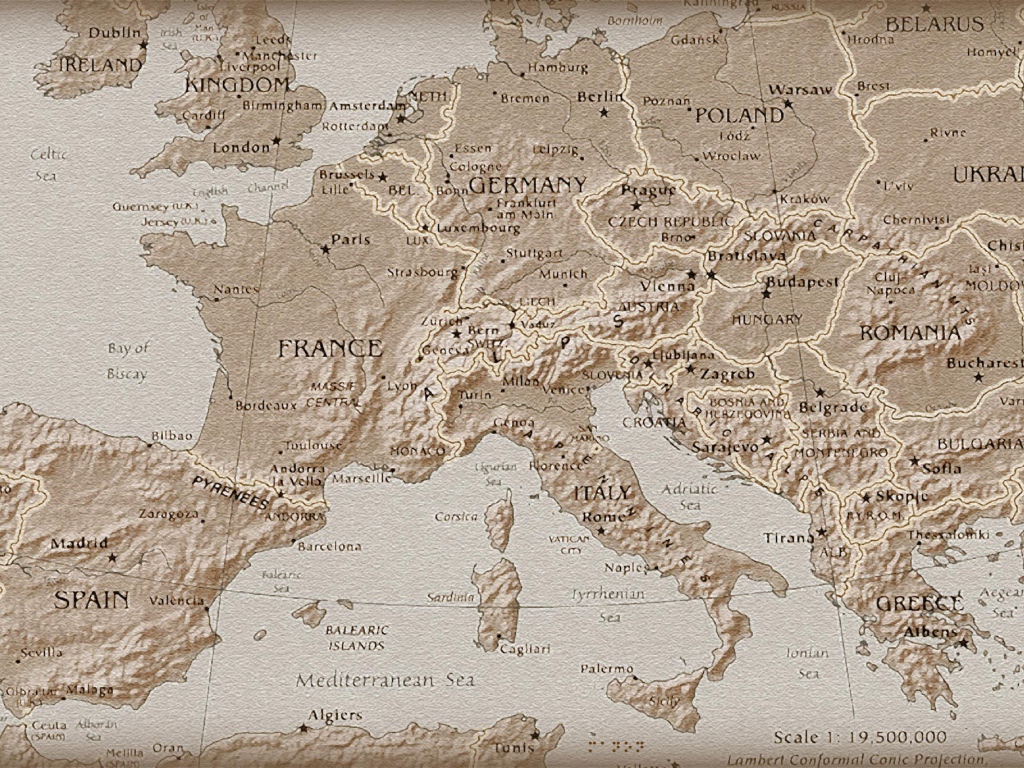 Снимок карты Мира