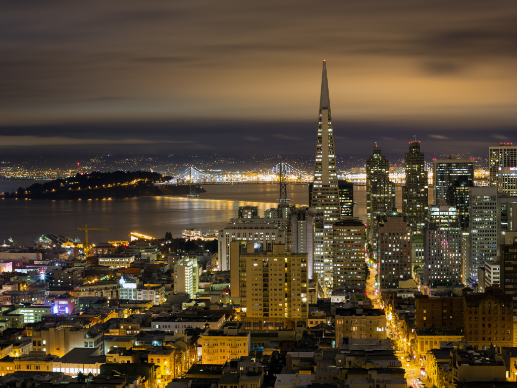 Ночной Сан-Франциско, США