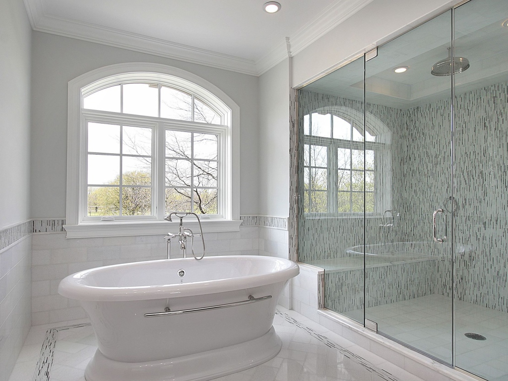 Ванная и просторный душ