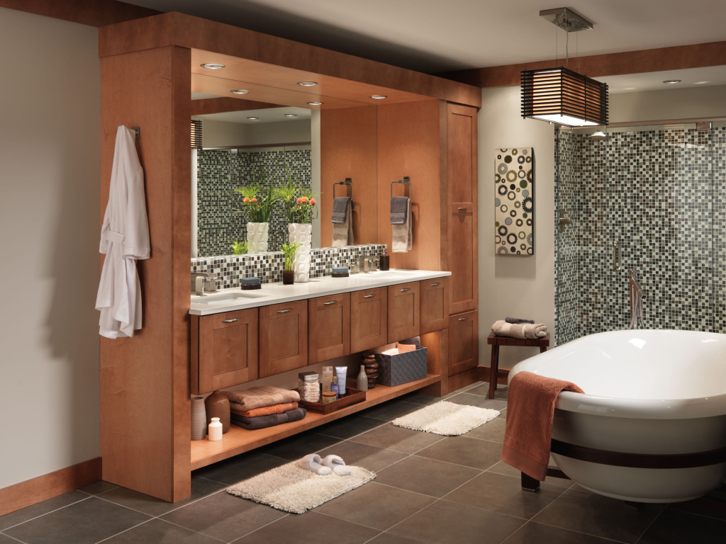 Шкафы с зеркалом для ванной