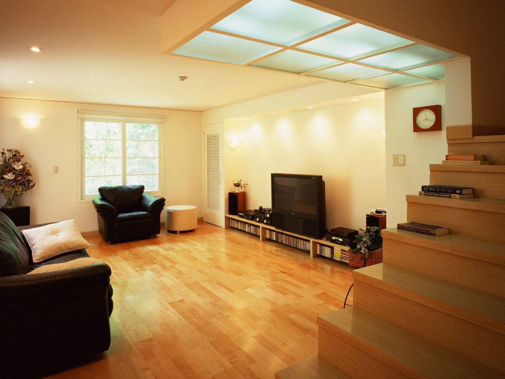 Кремовые тона в гостиной