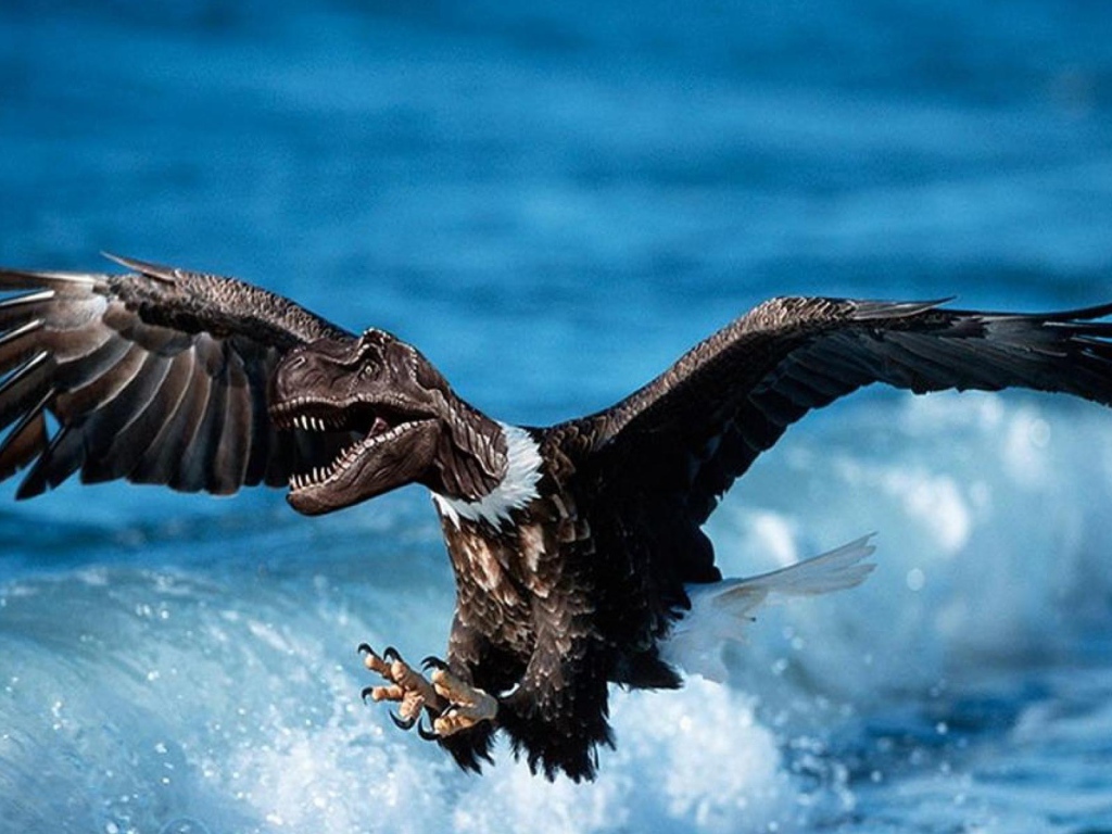 Дино орел в небе
