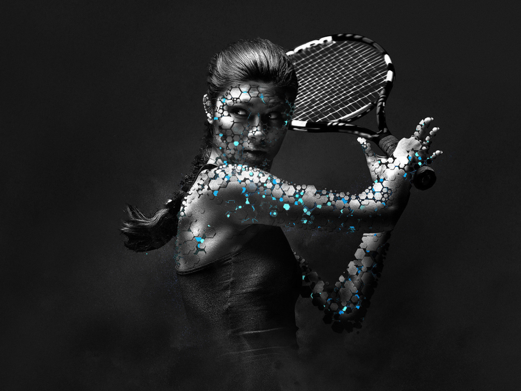 Девушка с ракеткой