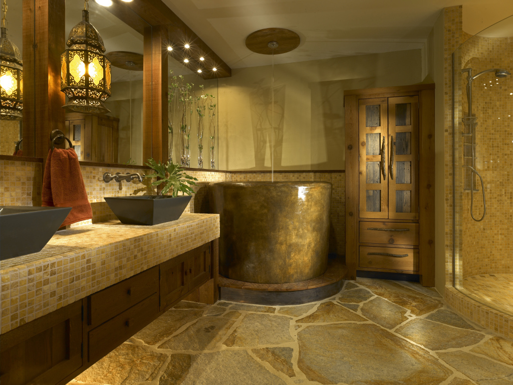 Золотая ванная комната