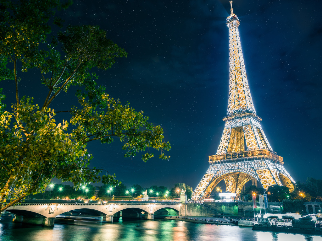 Magical Paris and Eiffel tower