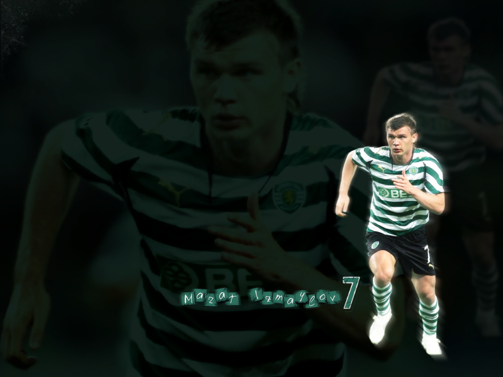 Игрок Спортинга Марат Измайлов на поле