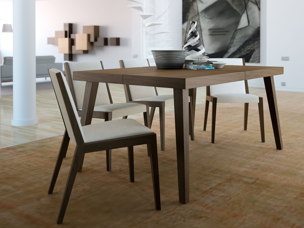 Аккуратная мебель в столовой