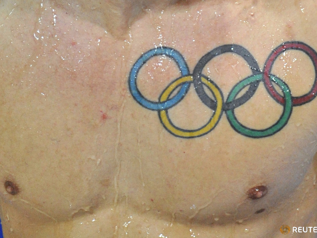 Олимпийские кольца татуировка