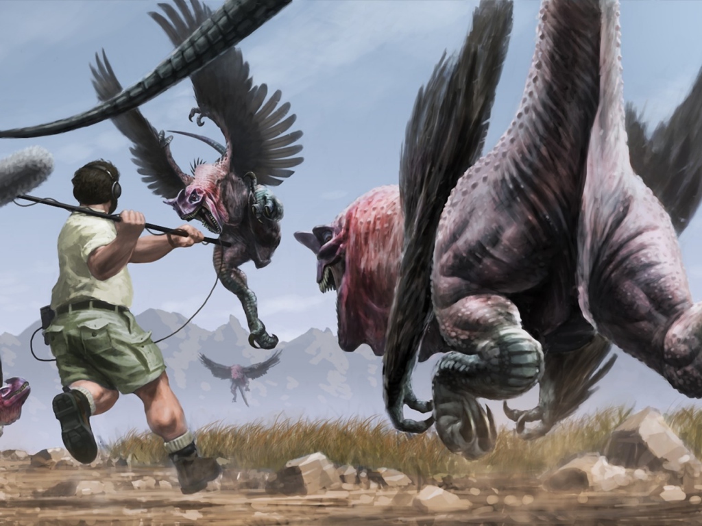 Звукооператор охотится за динозаврами