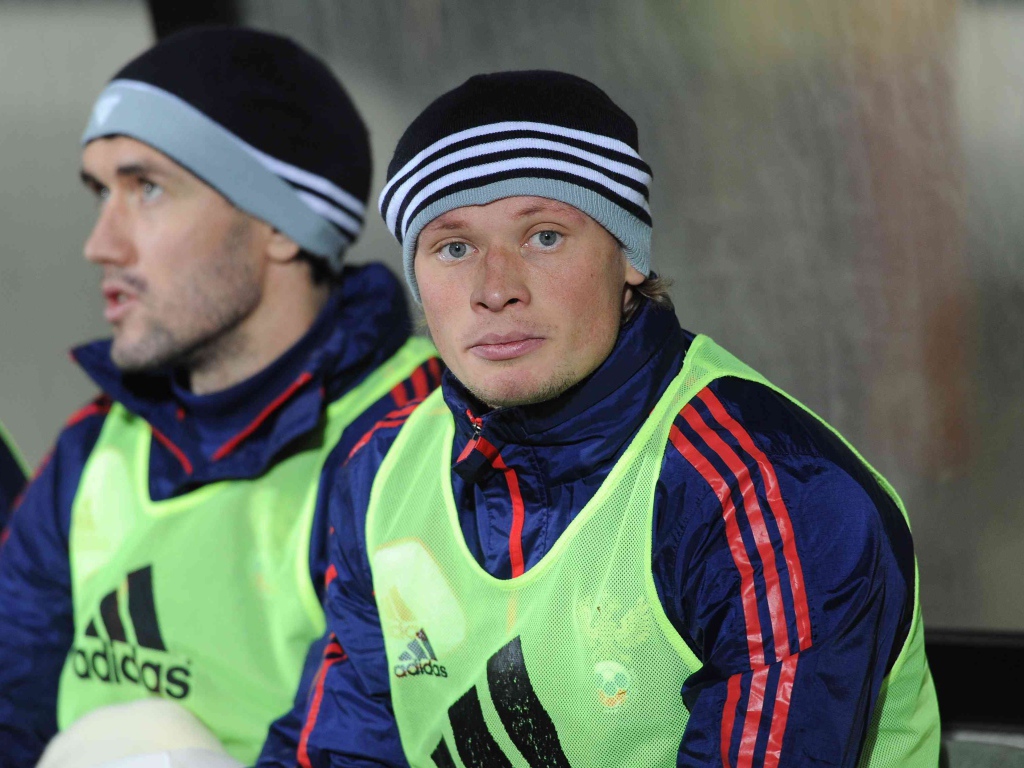 Защитник Спартака Евгений Макеев