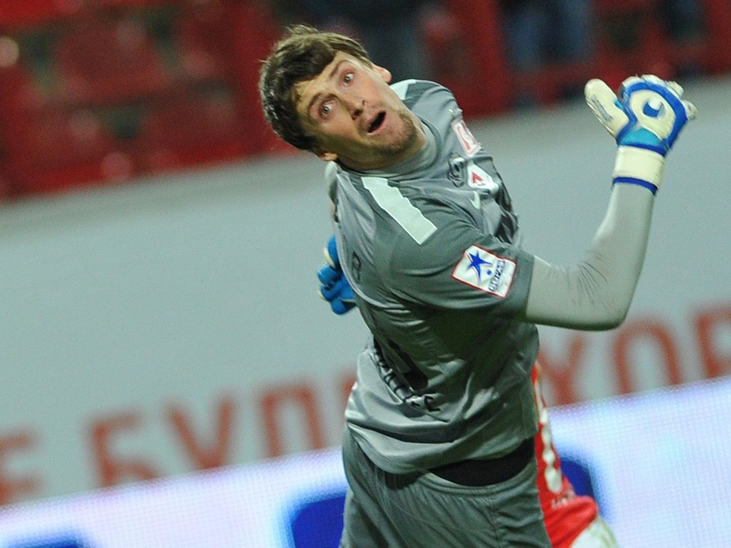 Вратарь Спартака Сергей Песьяков