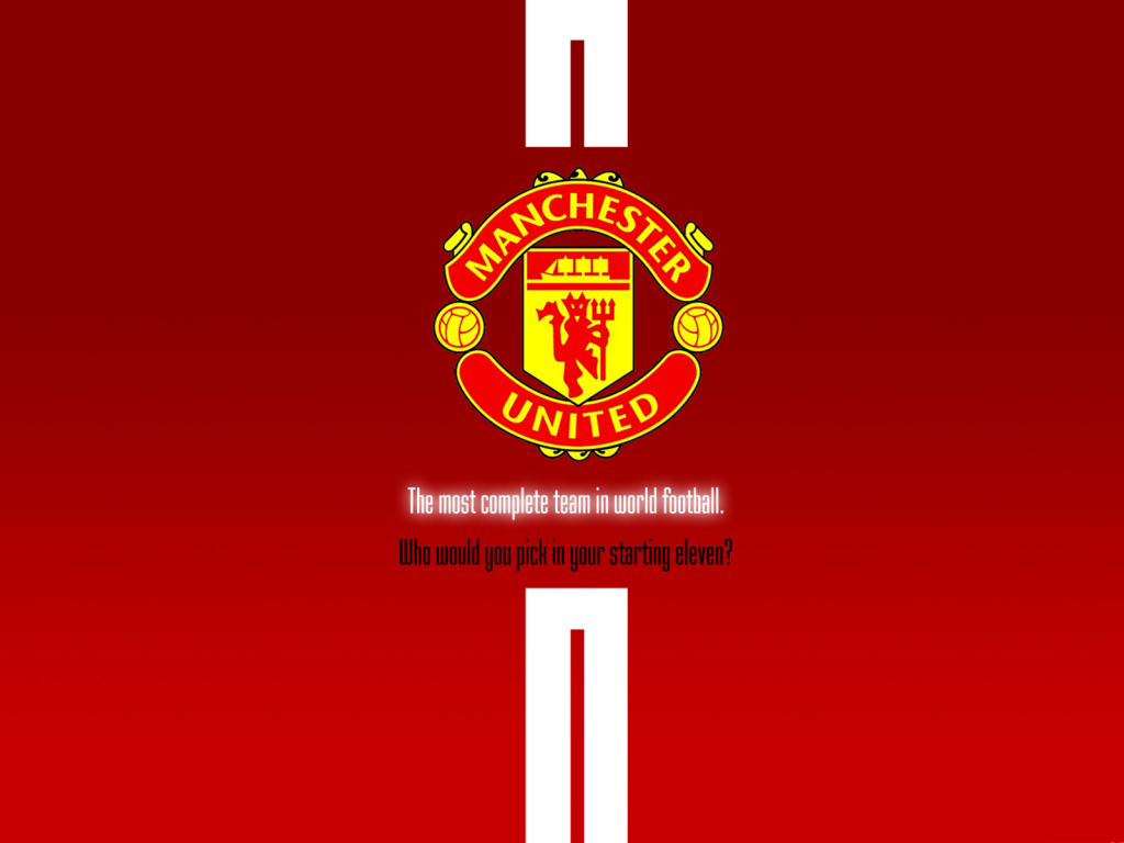 Возлюбленная футбольная команда Англии Манчестер Юнайтед