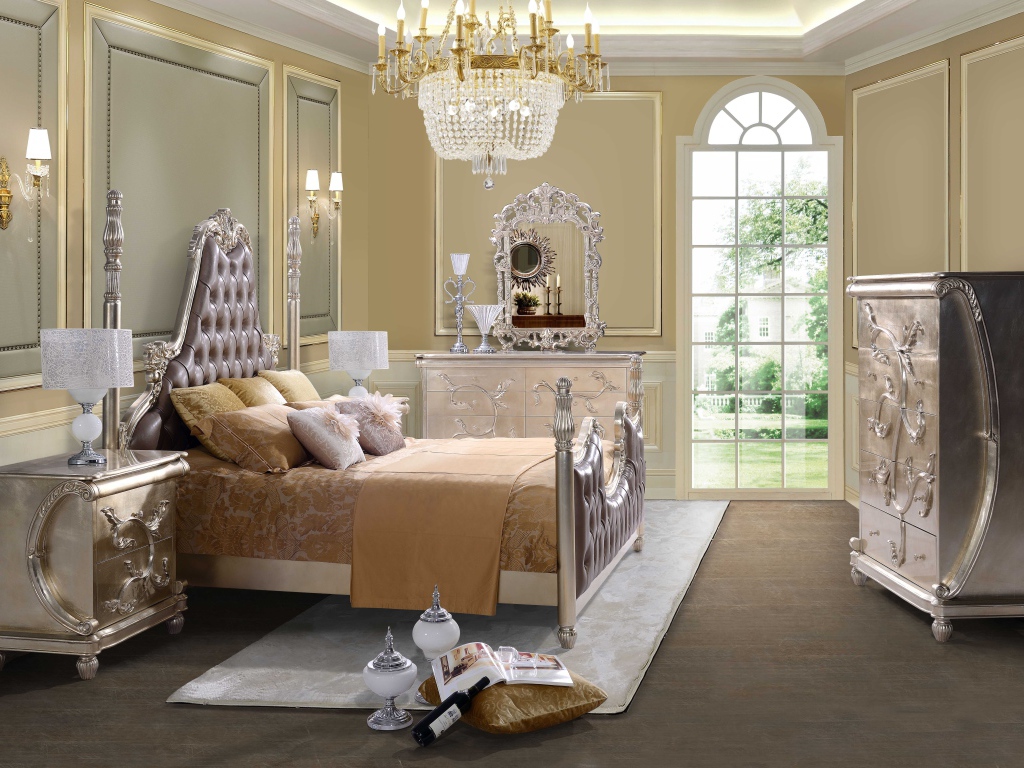 Окно до пола в спальне