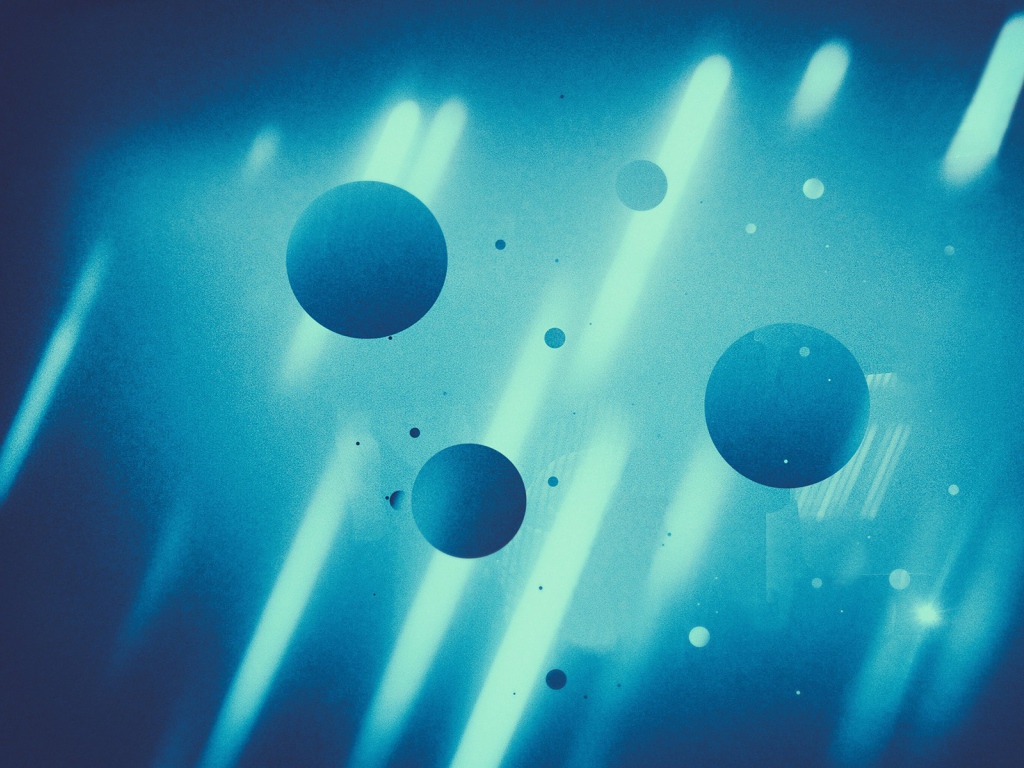 Абстрактные голубые сферы