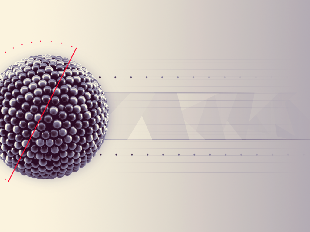 Шар из черных шаров 3Д