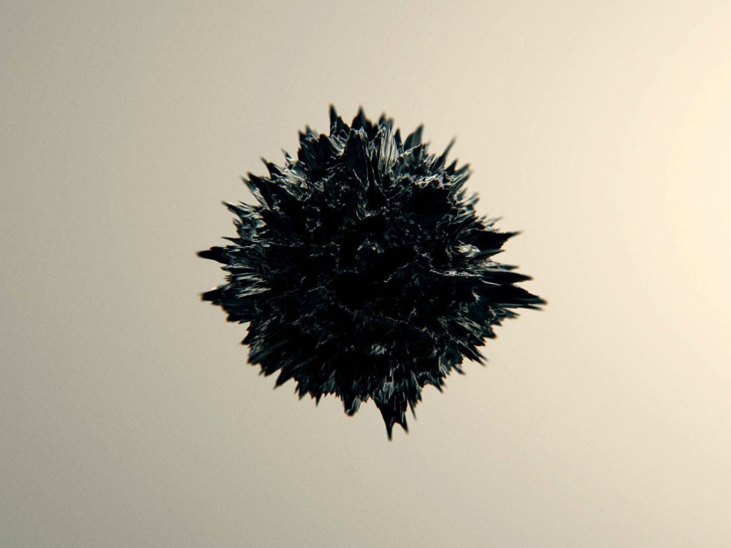 Черный абстрактный сгусток