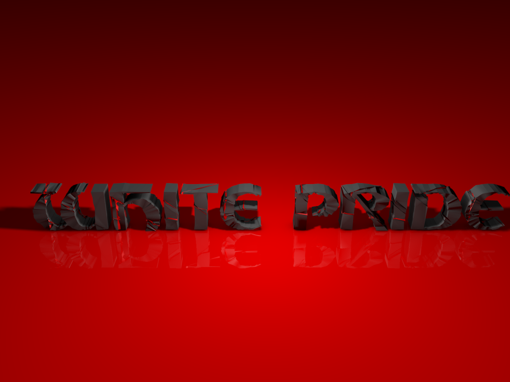 Черная надпись на красном фоне, 3Д модель