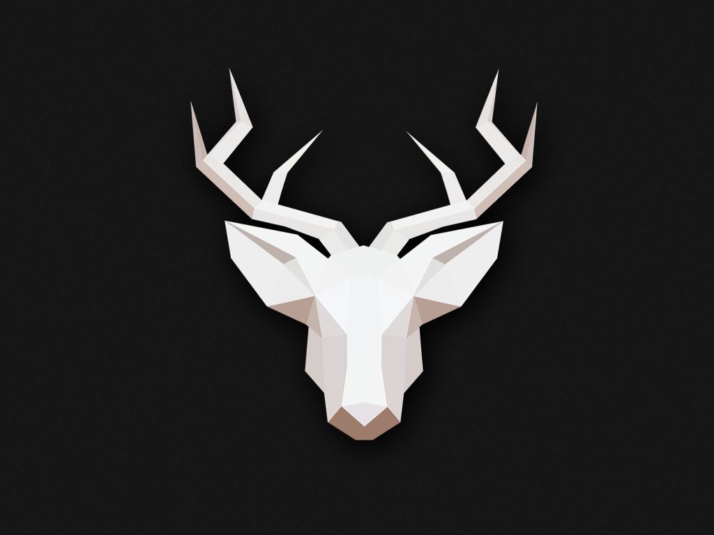 Голова оленя, 3-Д графика