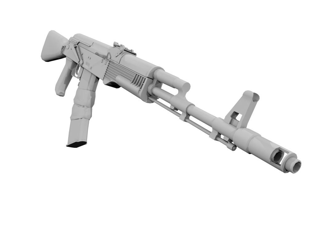 Модель оружия, 3-Д графика