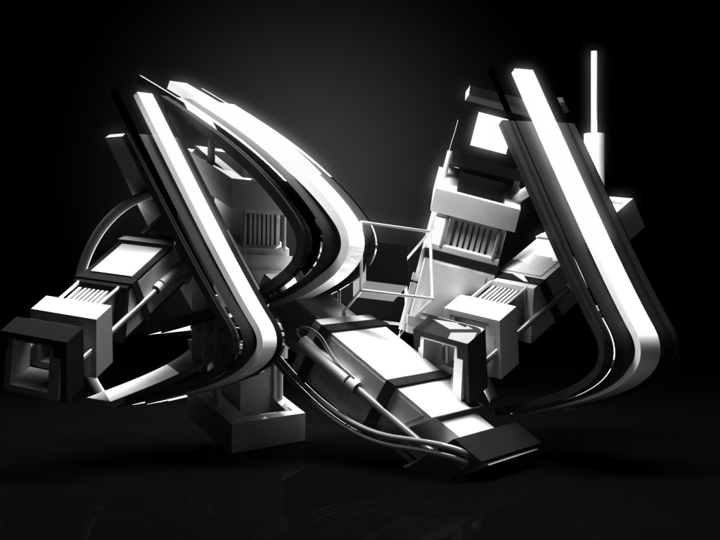 Серебряная 3Д структура