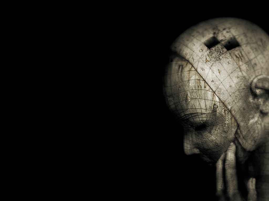 Голова из кубиков, 3Д графика