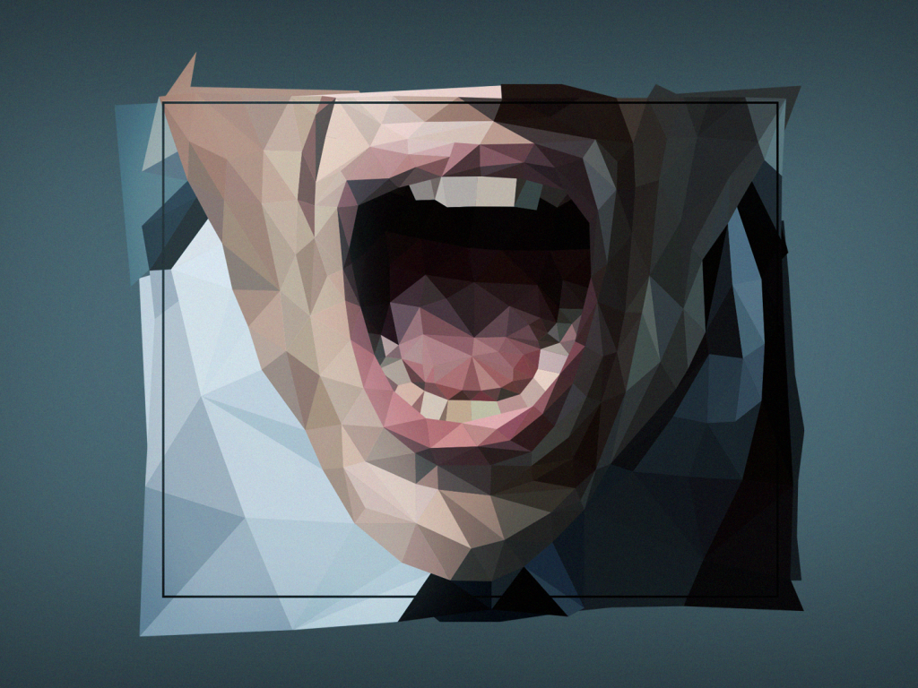 Лицо человека, 3Д графика