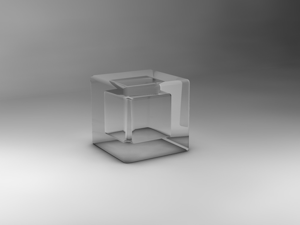 Прозрачный куб 3Д