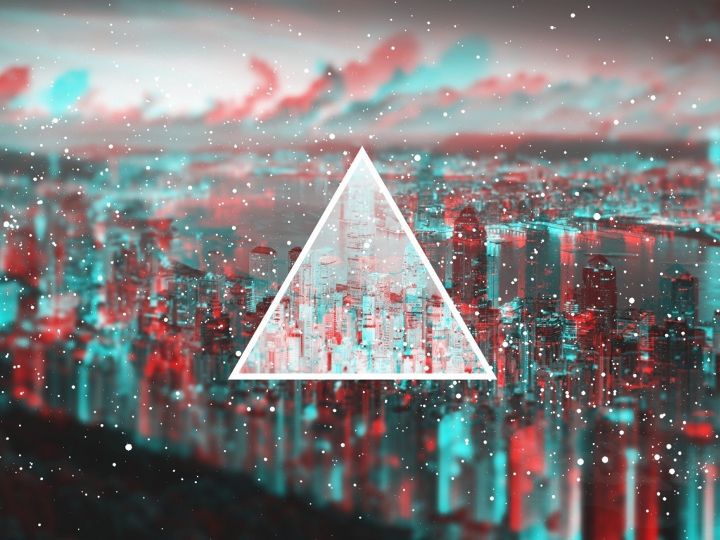 Треугольник на 3Д фоне