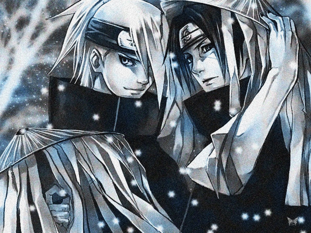 Акацуки и Деидара из манги Naruto Shippuuden