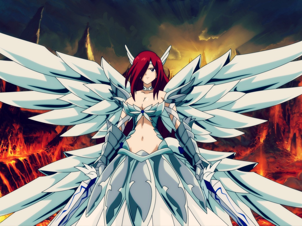 Ангел в аниме Сказка о хвосте феи