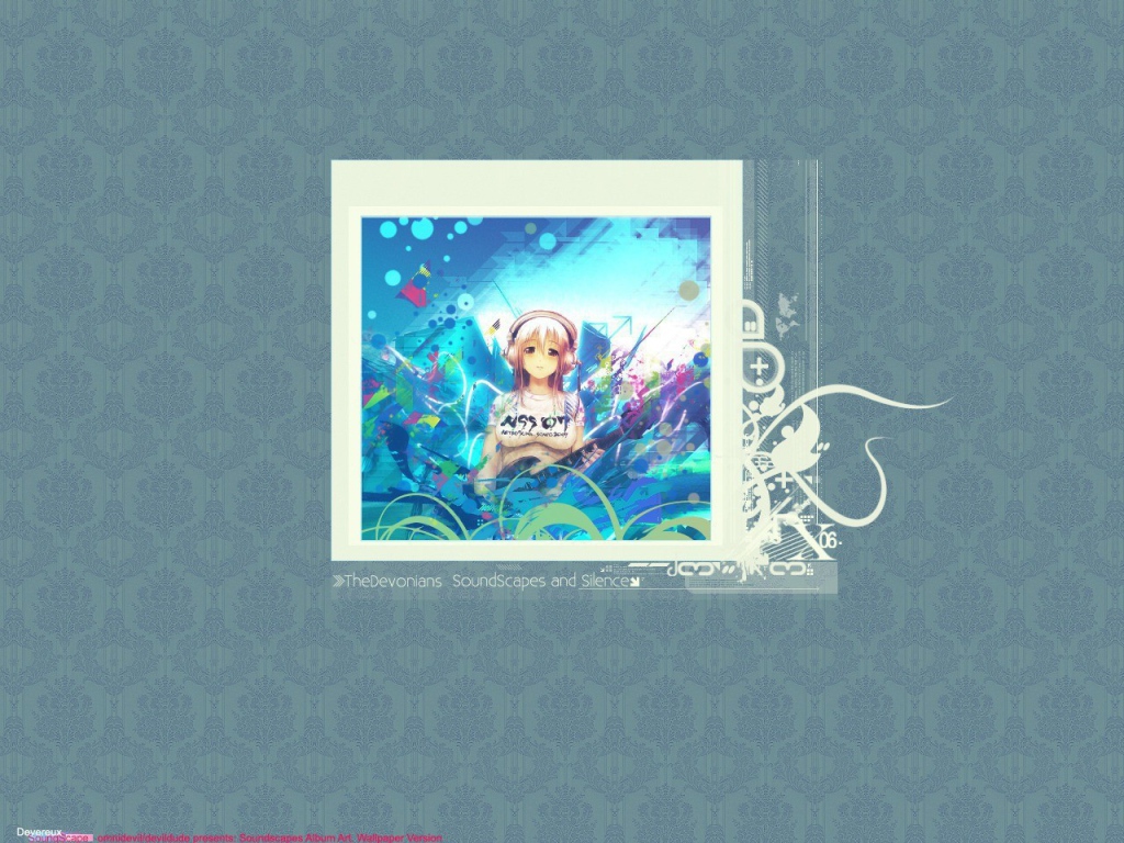 Девушка аниме на открытке