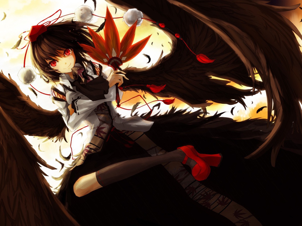 Девушка аниме Shameimaru Aya