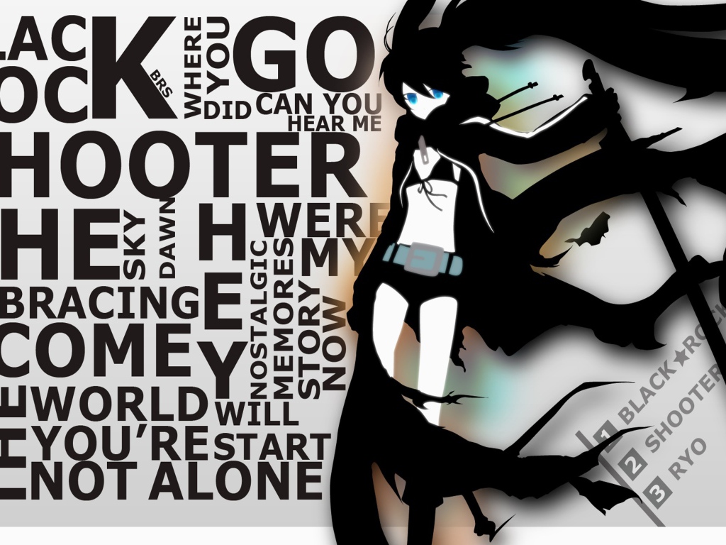 Постер аниме Insane Black Rock Shooter