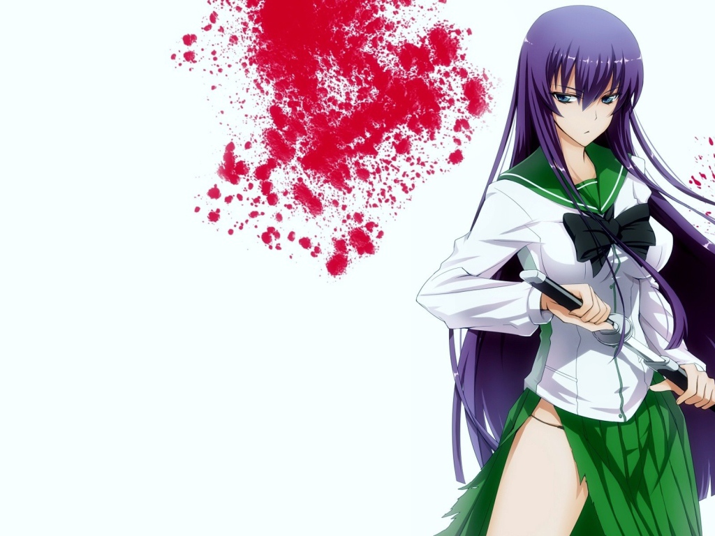 Девушка из аниме Школа мертвецов