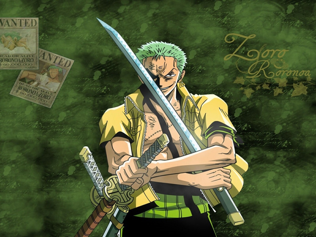 Персонаж аниме Ророноа Зоро