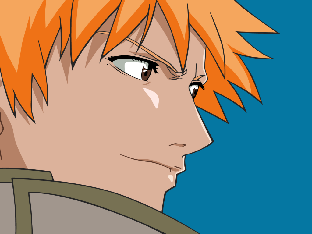 Персонаж аниме с оранжевыми волосами